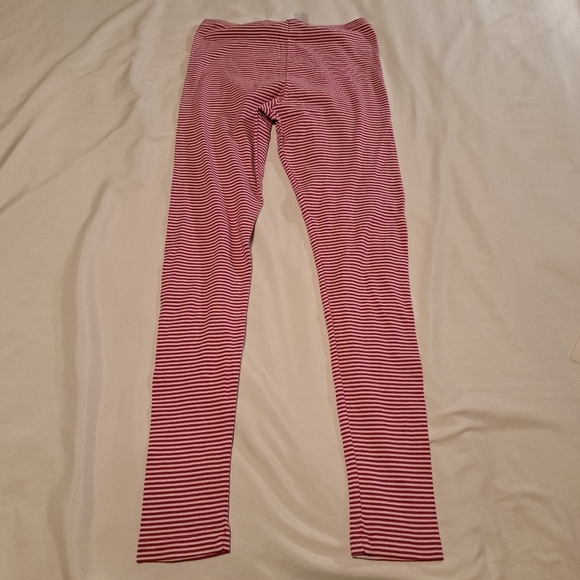 Tea Collection girls size 12 leggings. Raspberry & white - Picture 4 of 4